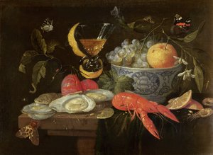 Nature Morte avec Fruits et Fruits de Mer, 1653